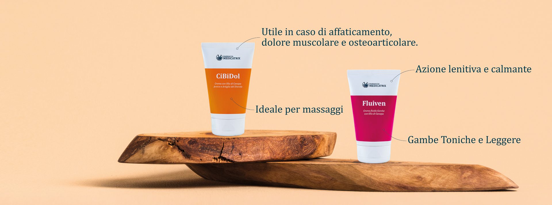 Creme a base
di ingredienti
attivi vegetali